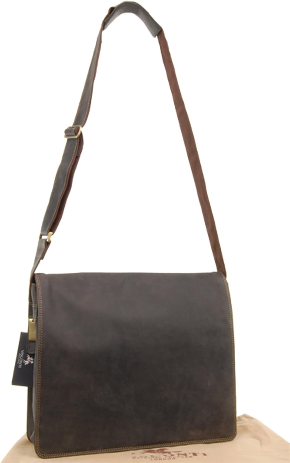 16054 Harvard Laptoptasche XL für 15-16 Zoll Notebooks, XL Öl Braun