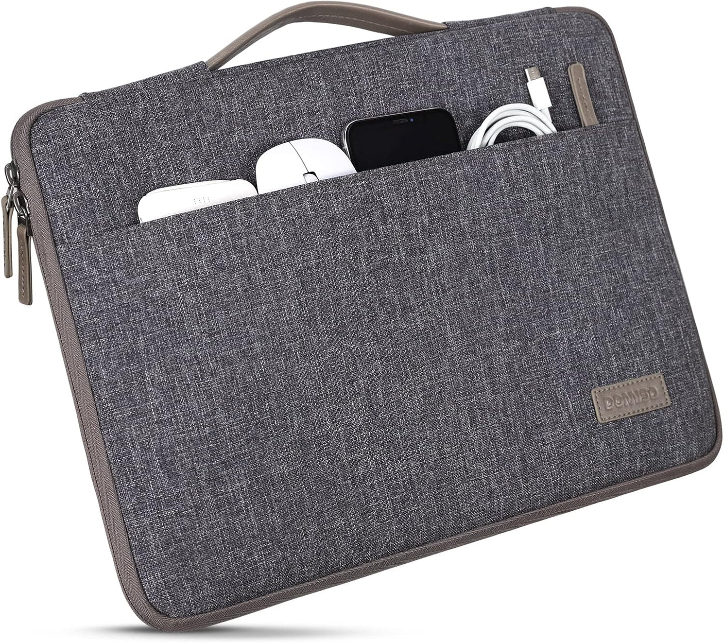 Wasserdichte Laptop-Schutzhülle, 14 Zoll Dunkelgrau