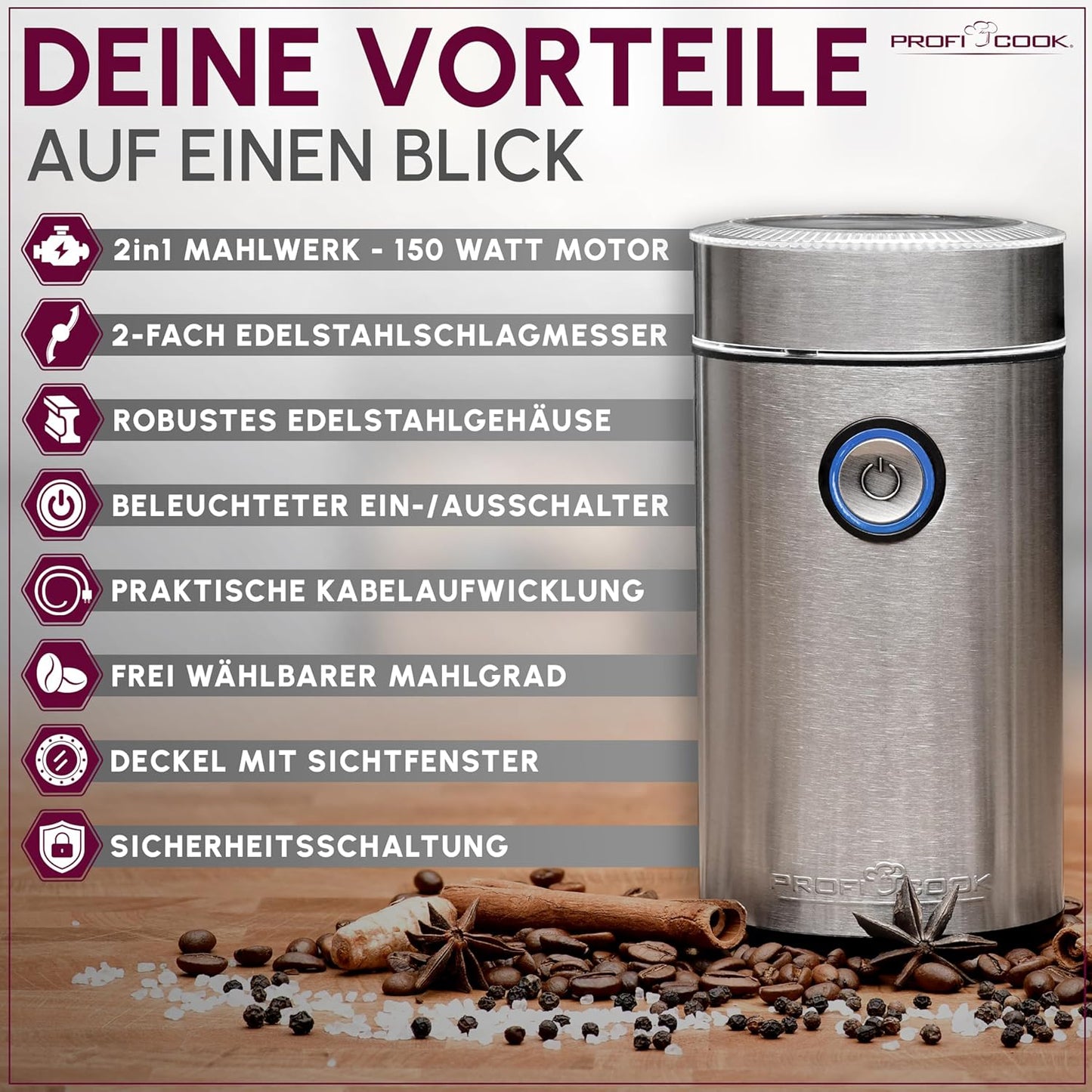 Kaffeemühle PC KSW 1216