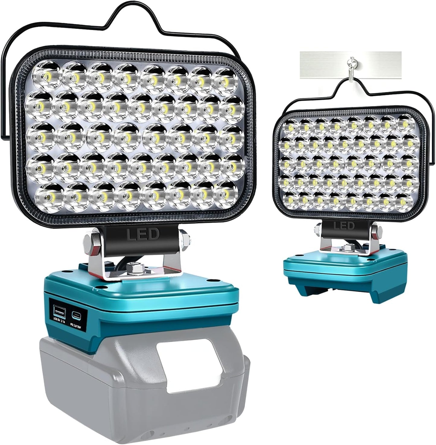 LED Akku Baustrahler, Blue-2