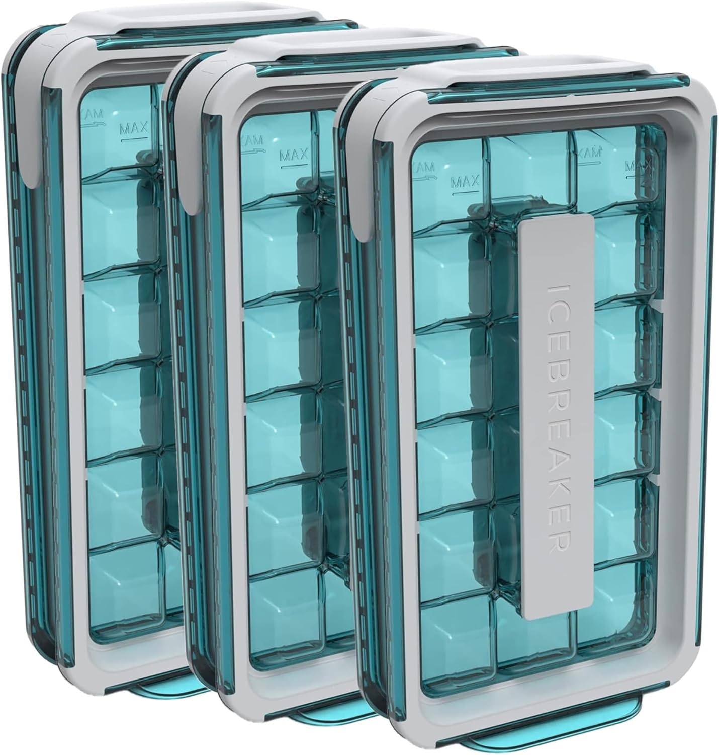 3er-Set Eiswürfelform POP 2.0, Clear Water Blue 3 Pcs (Exclusive)