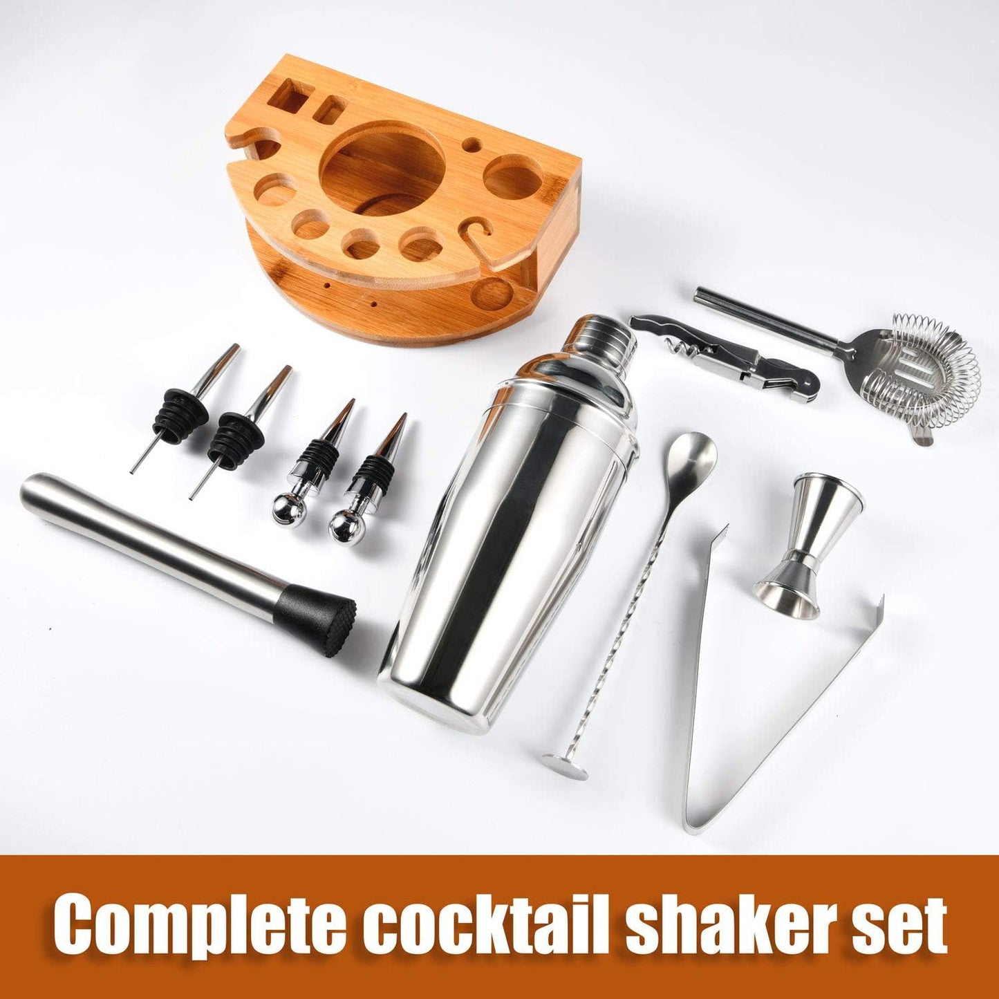 Cocktail Shaker Set, Silber