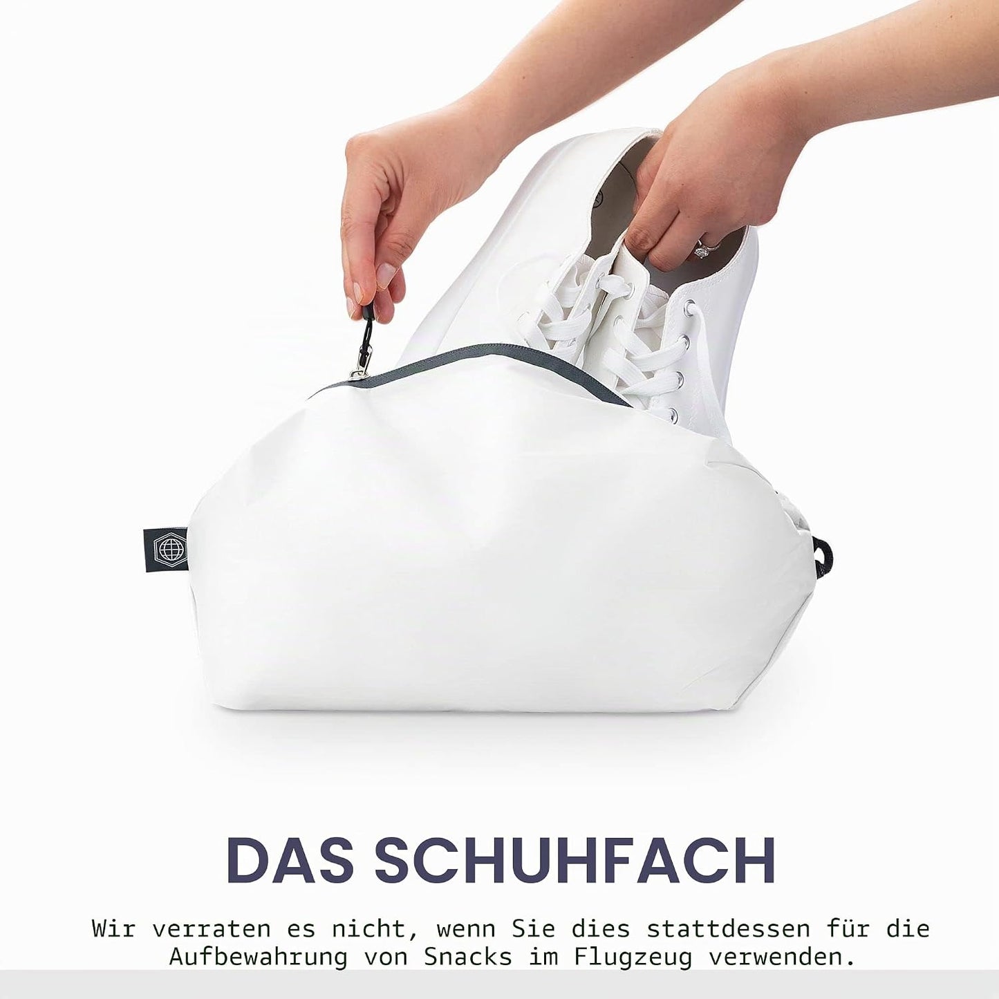 Kompressions-Verpackungswürfel-Set, Weiss/Grau