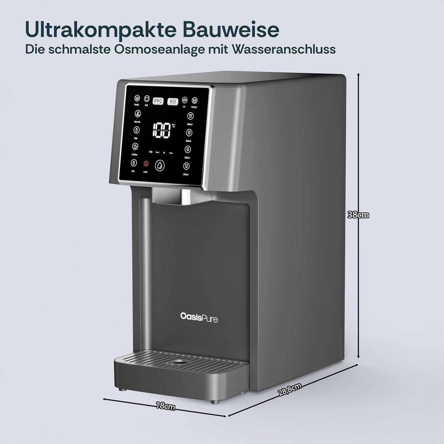 Osmoseanlage mit Heisswasserspender
