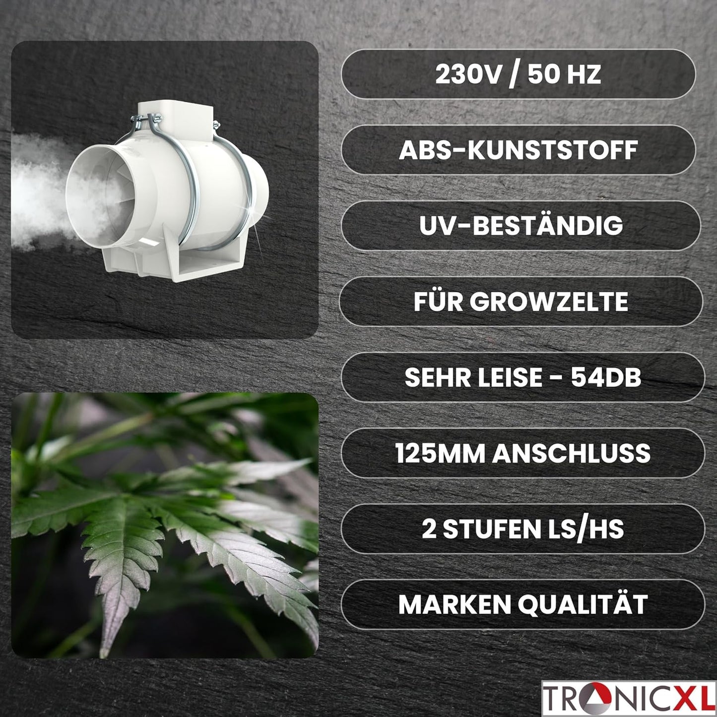 Turboventilator für Growbox