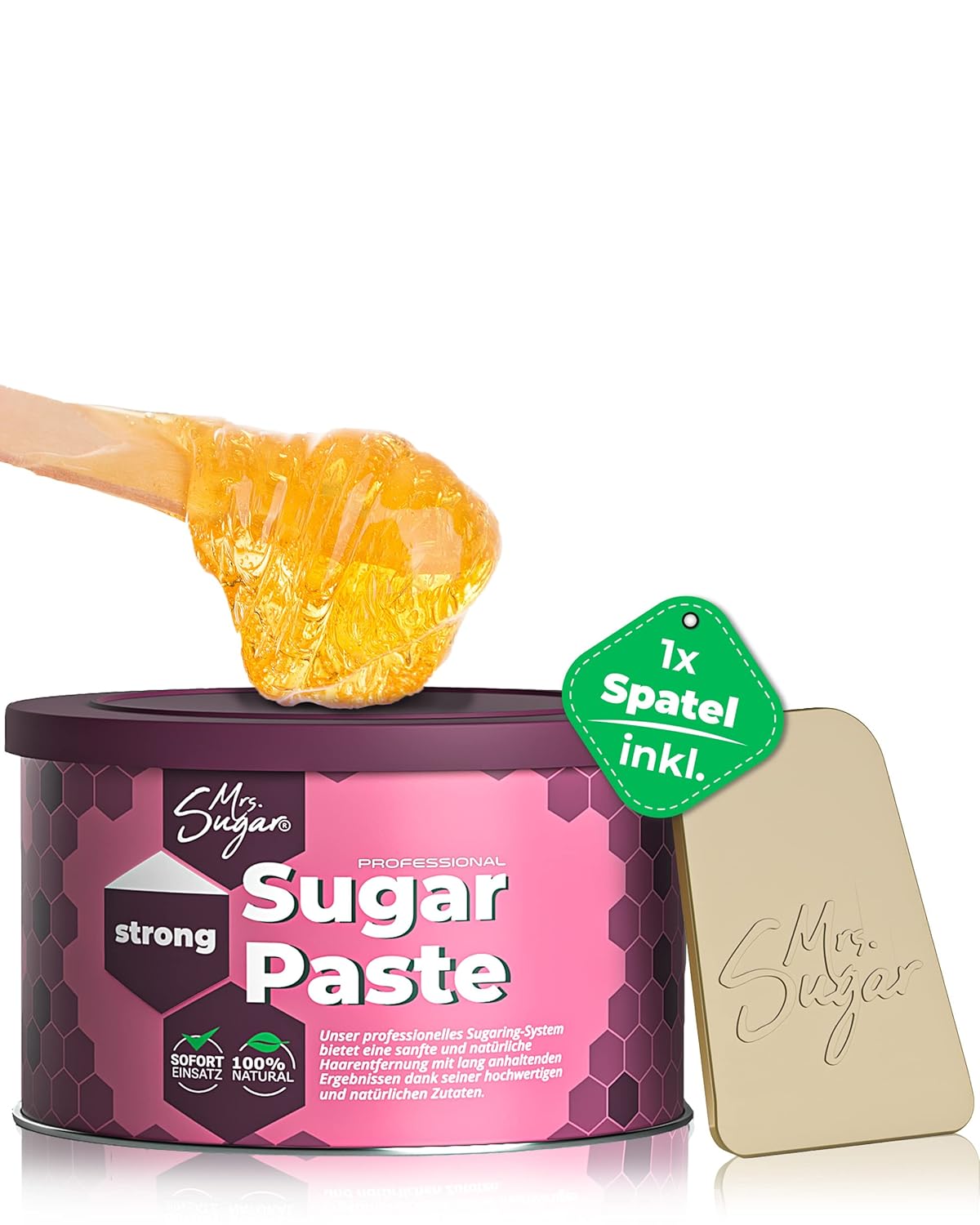 Zuckerpaste Strong mit Spatel, Strong