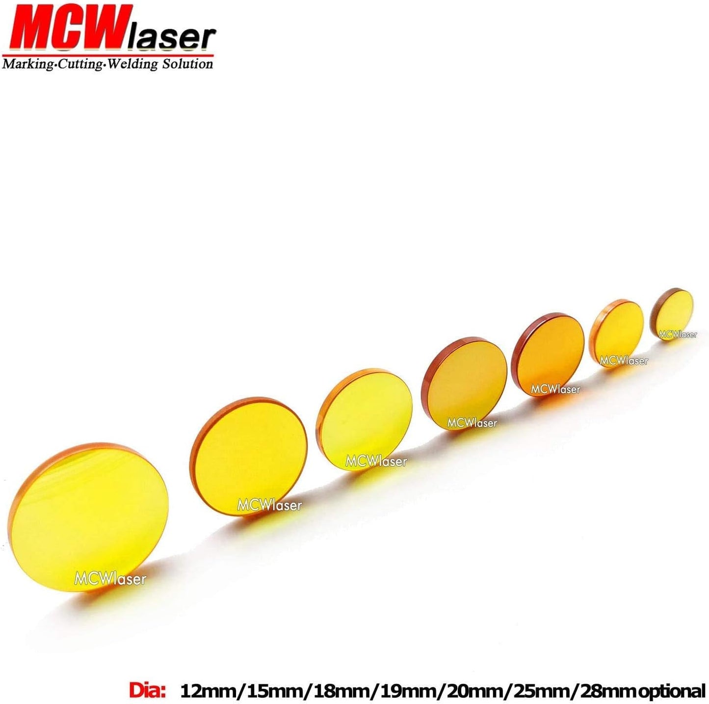CO2 Laser Fokuslinse 20mm FL 50.8mm, Dia.20mm FL:50.8mm/2"