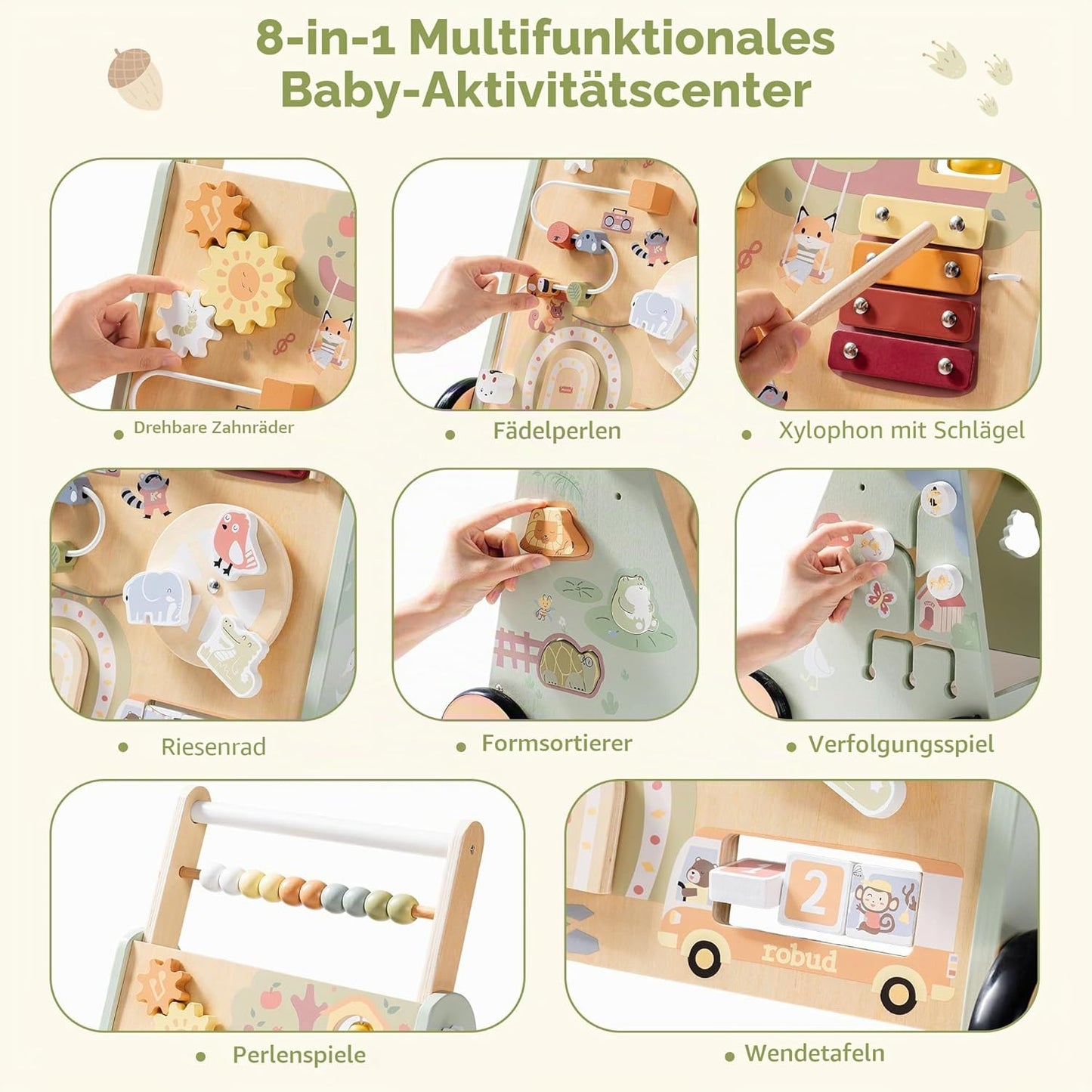 Baby Walker mit 8-in-1 Aktivitätszentrum