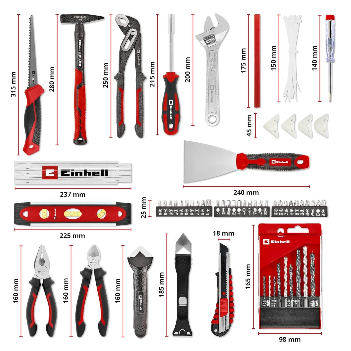 78-teiliger Werkzeugkoffer Renovierung-Set, Renovierung