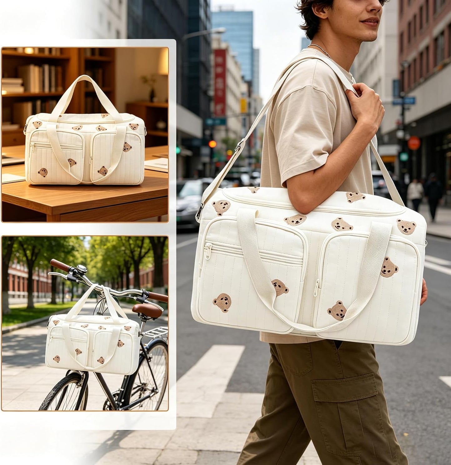 Wickeltasche mit Feuchttuchfach
