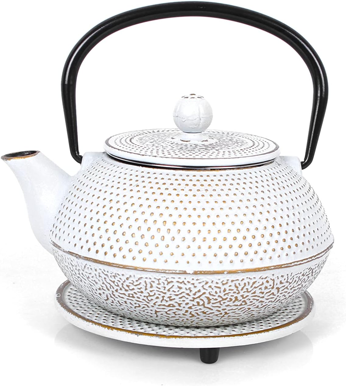 Teeservice aus Gusseisen, 0,8 L Creme