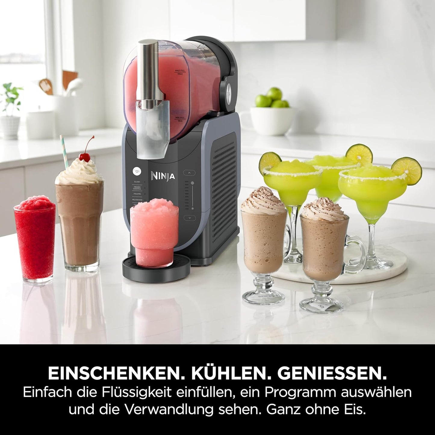 SLUSHi Maschine für Slush & gefrorene Getränke, Rosa