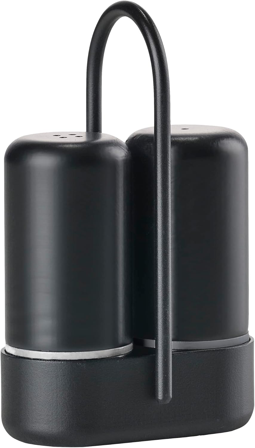 Zone Salz- & Pfefferstreuer Set, 6,5 x 3,3 x 8,9 cm Black