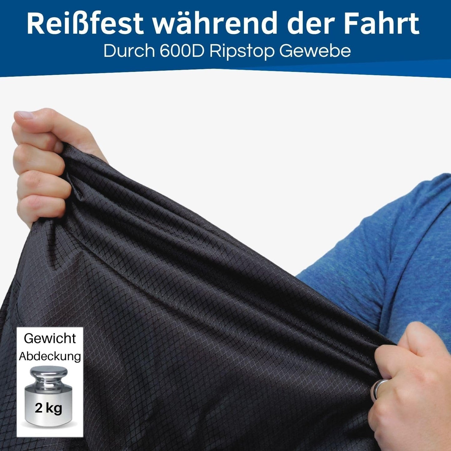Reissfeste Fahrradabdeckung für Heckträger