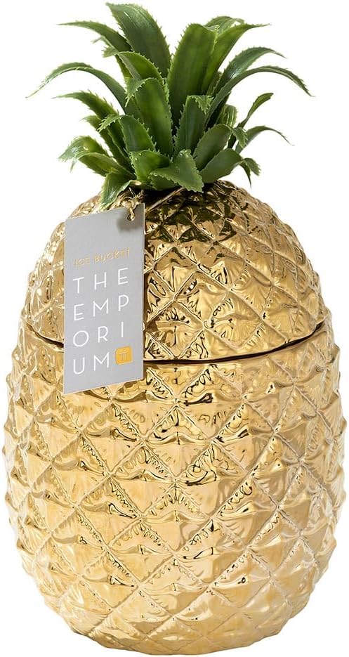 Goldener Ananas-Eiswürfelbehälter, Mehrfarbig