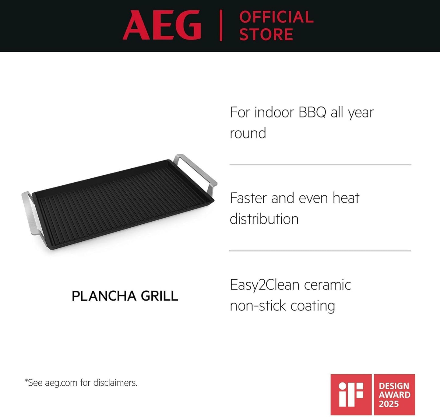 Plancha Grill 2.0 mit Antihaft-Keramikbeschichtung