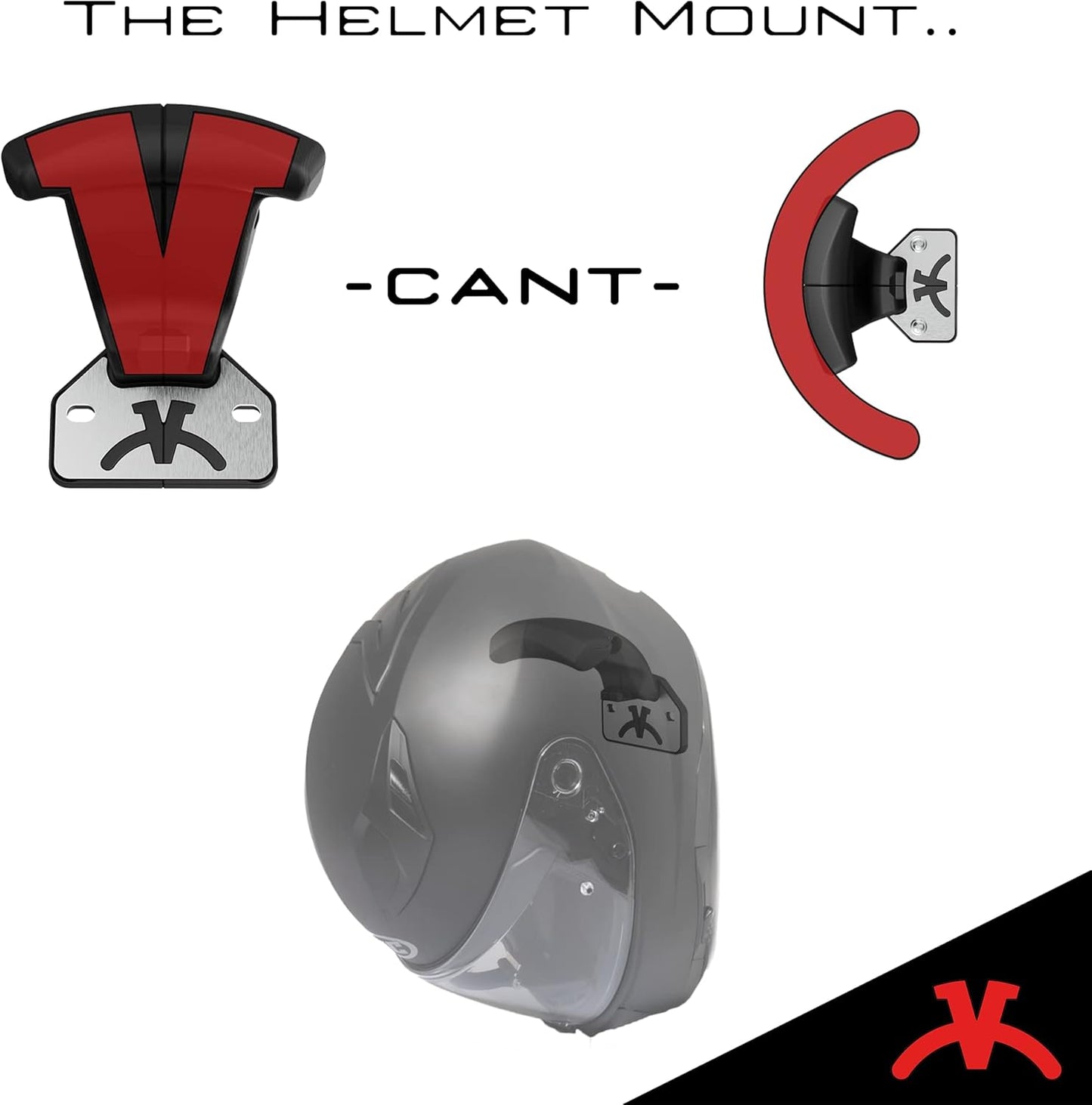 Helmhalterung für Motorradhelme Wandmontage