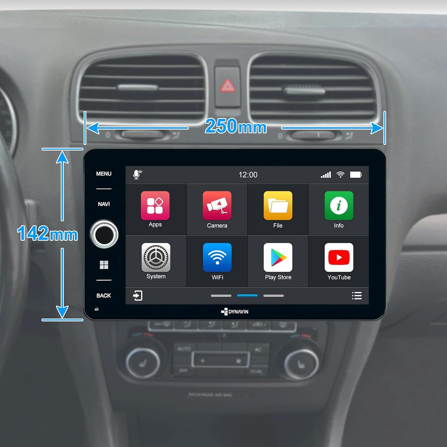 Android Autoradio Navi mit Carplay & DAB+ 9 Zoll