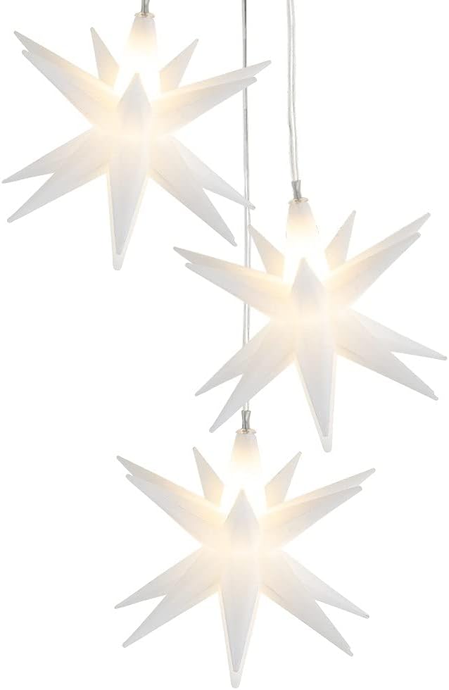 3D LED-Sterne-Trio mit Timer-Funktion