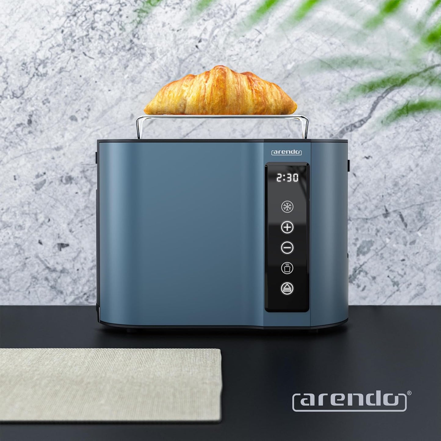 Toaster mit Display und 7 Bräunungsstufen, C: Blau