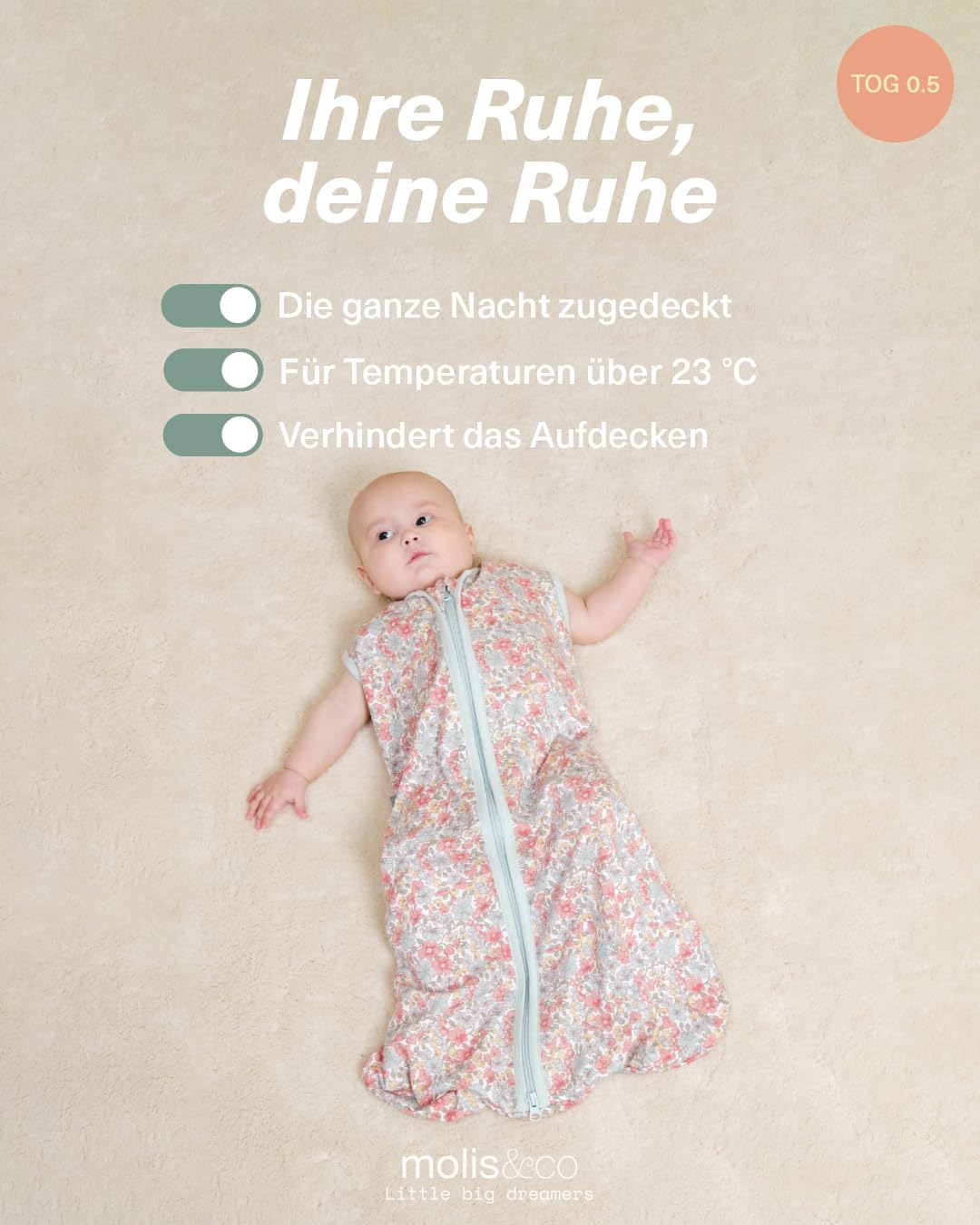 Babysommerschlafsack, 6-18 Monate, Summer Bloom 6-18 Monate