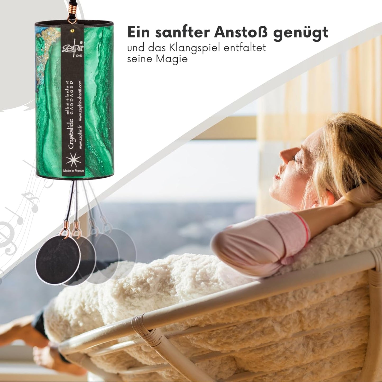 Zaphir Klangspiel Shanti, Crystalide | Grün