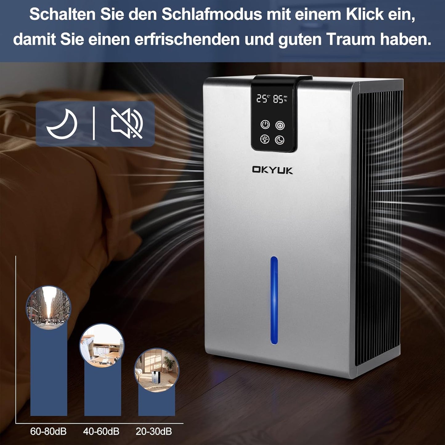 Luftentfeuchter, Grau