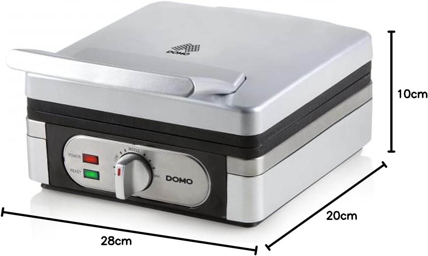 Doppelwaffeleisen DO9047W für Belgische Waffeln, Silver