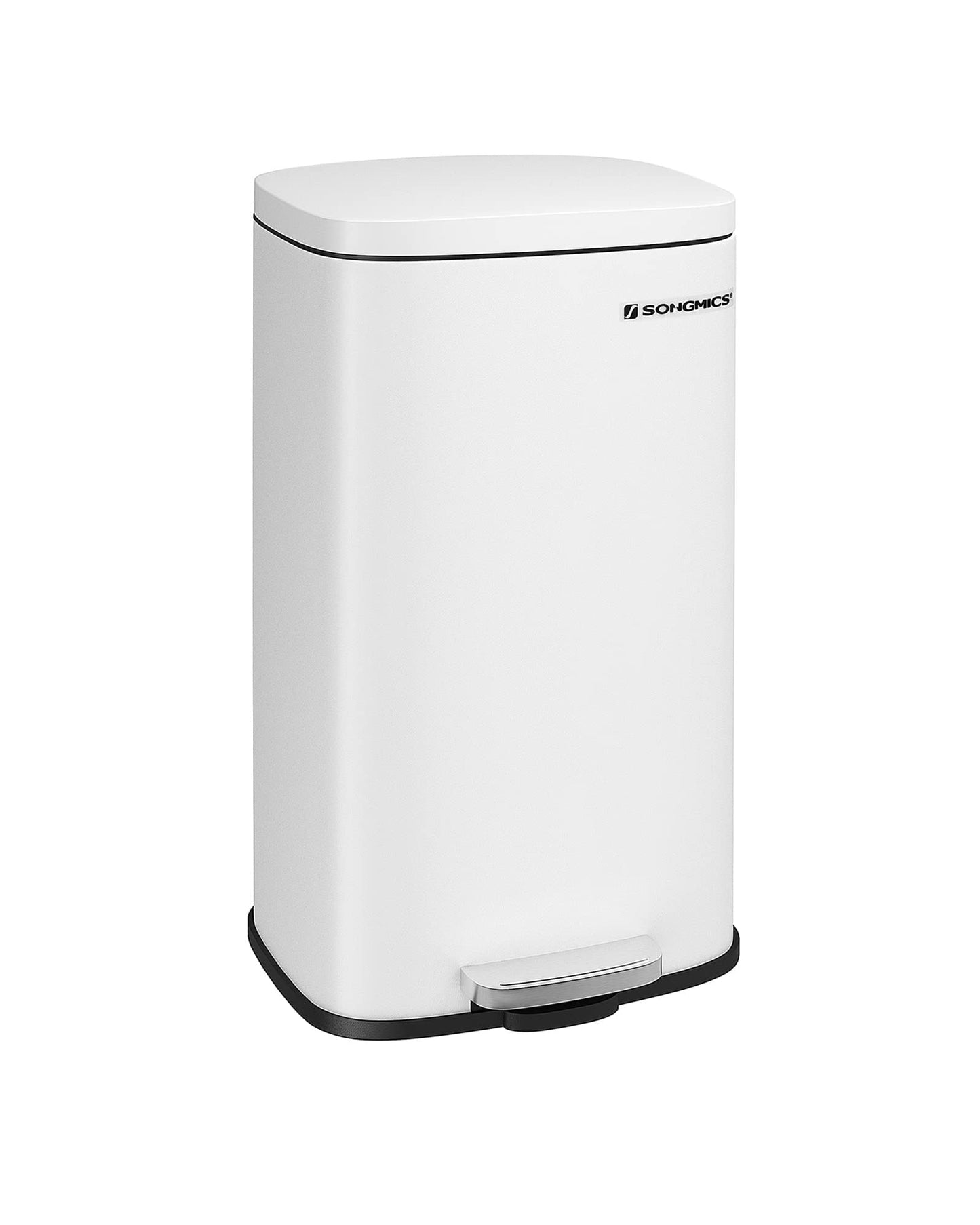Treteimer mit Softclose und Inneneimer, LTB03WT, Weiss, 30 L