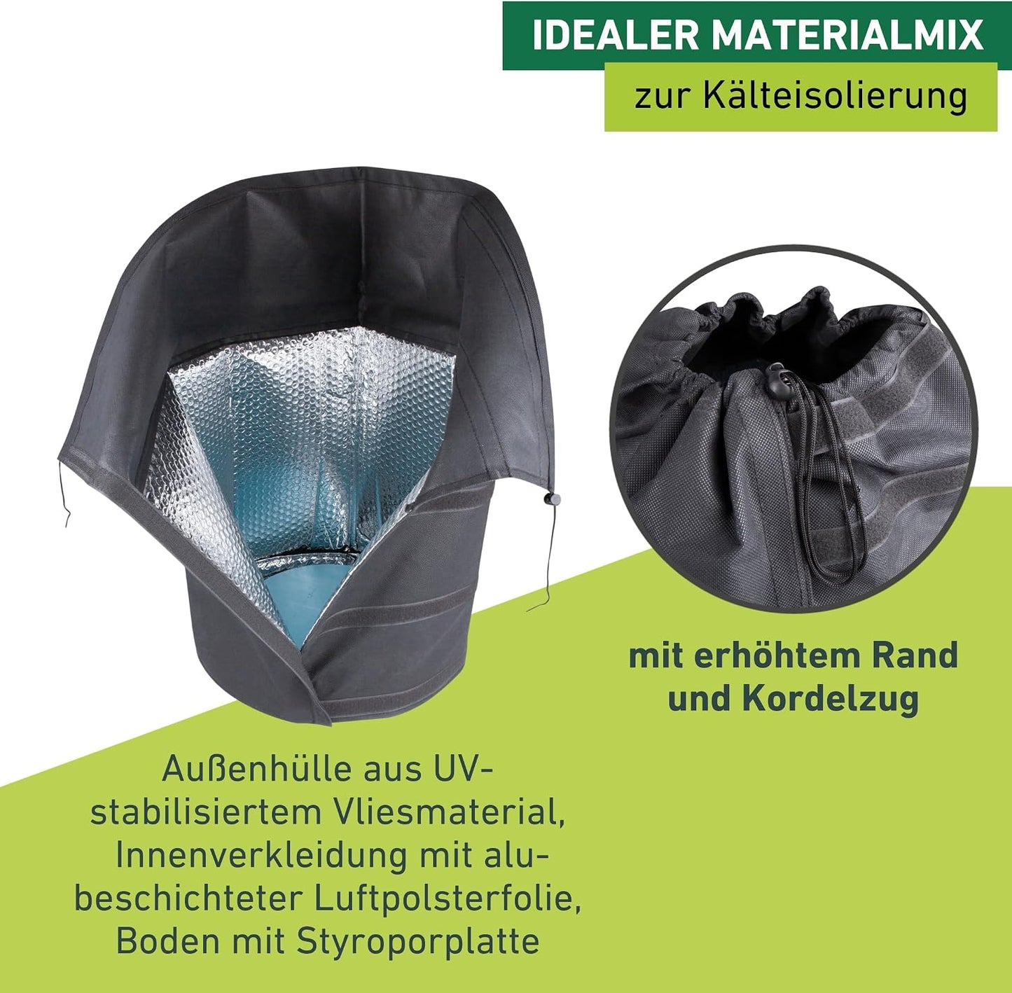 Winter-Topfschutz Superprotect XL (40-55 cm x 55 cm), Ø 40-55 cm x 55cm