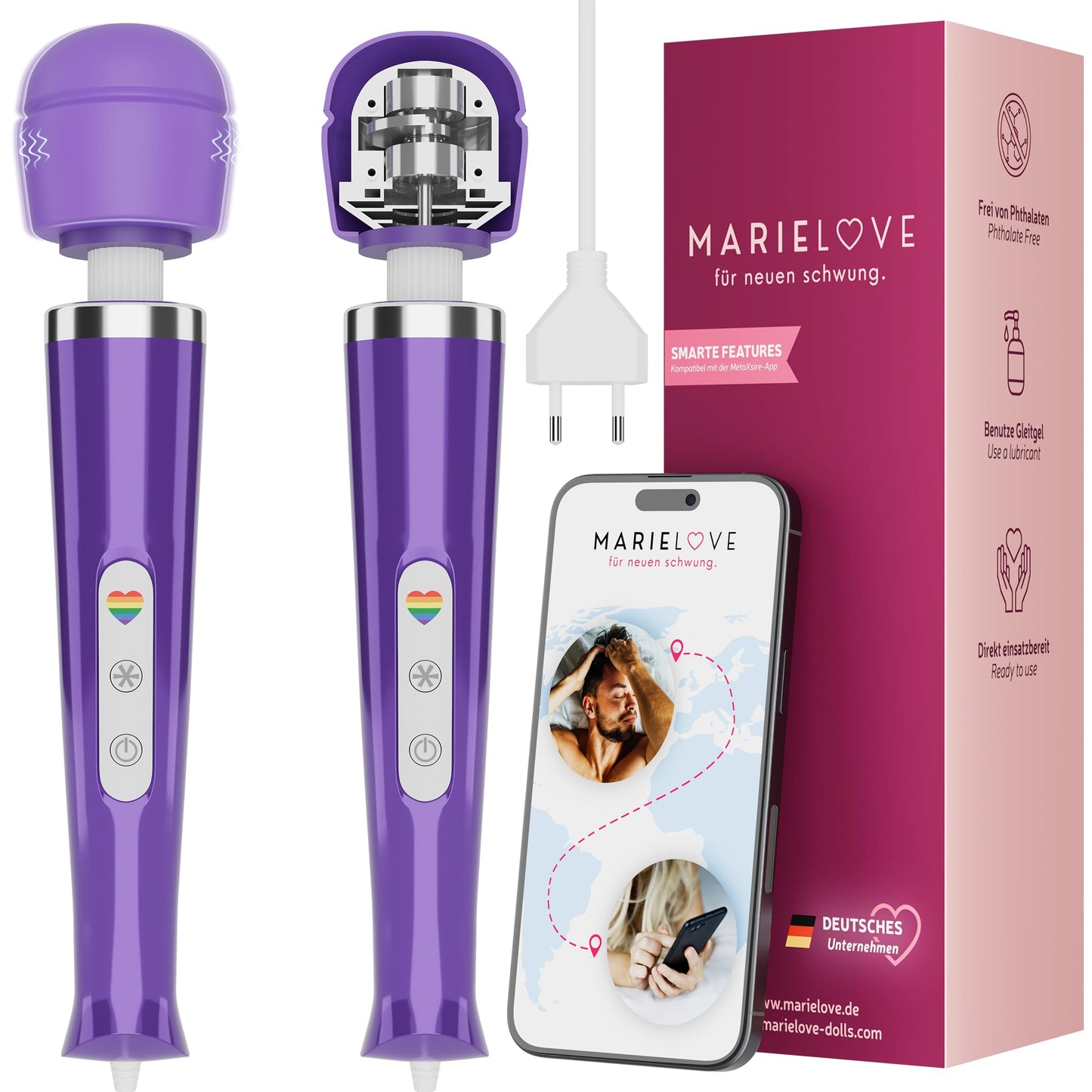 Vibrator mit 20 Modi und 10 Stärken, Lila