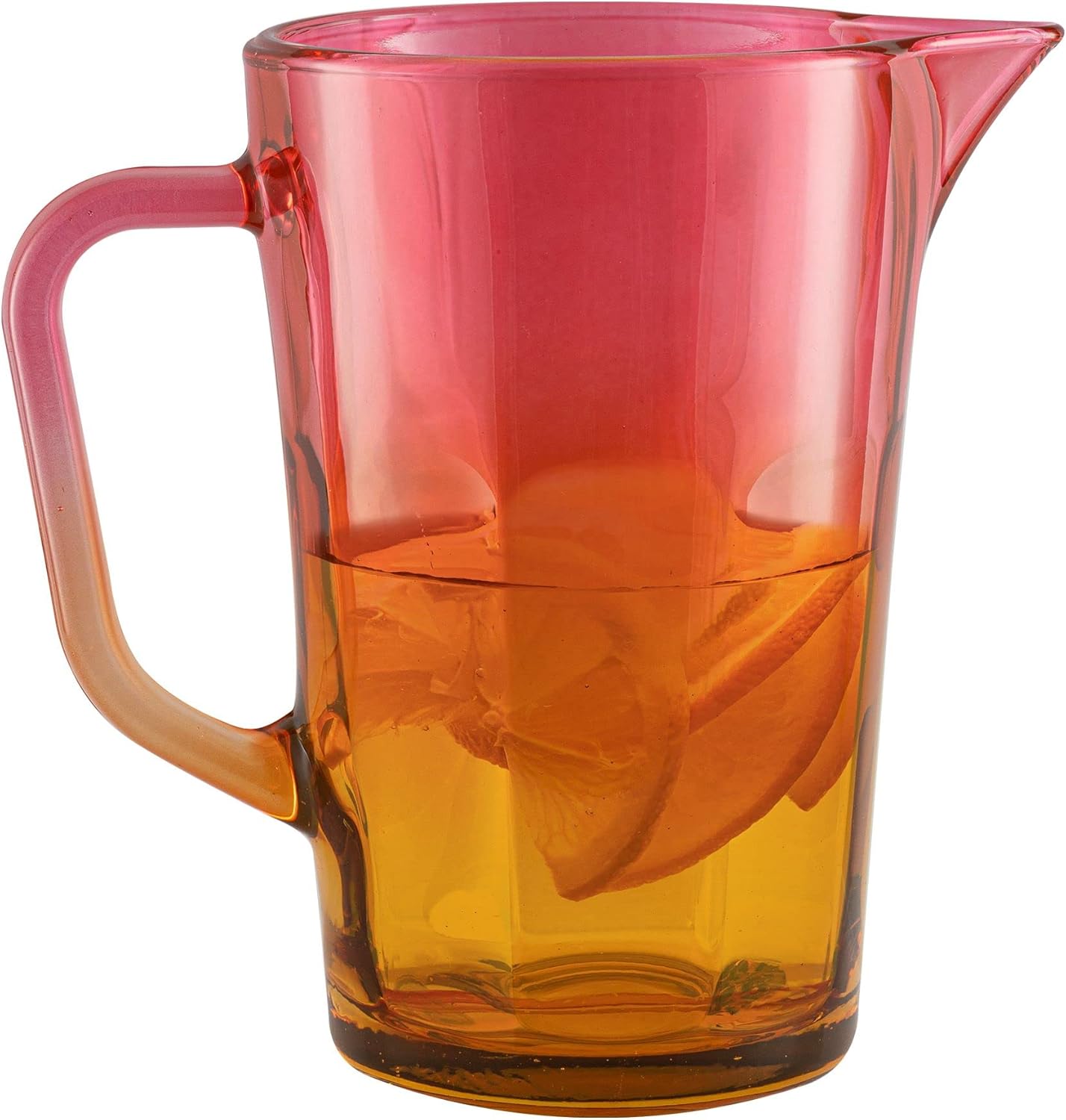 Gigi Magical Sunrise Wasserkaraffe mit Griff, Orange Rosa