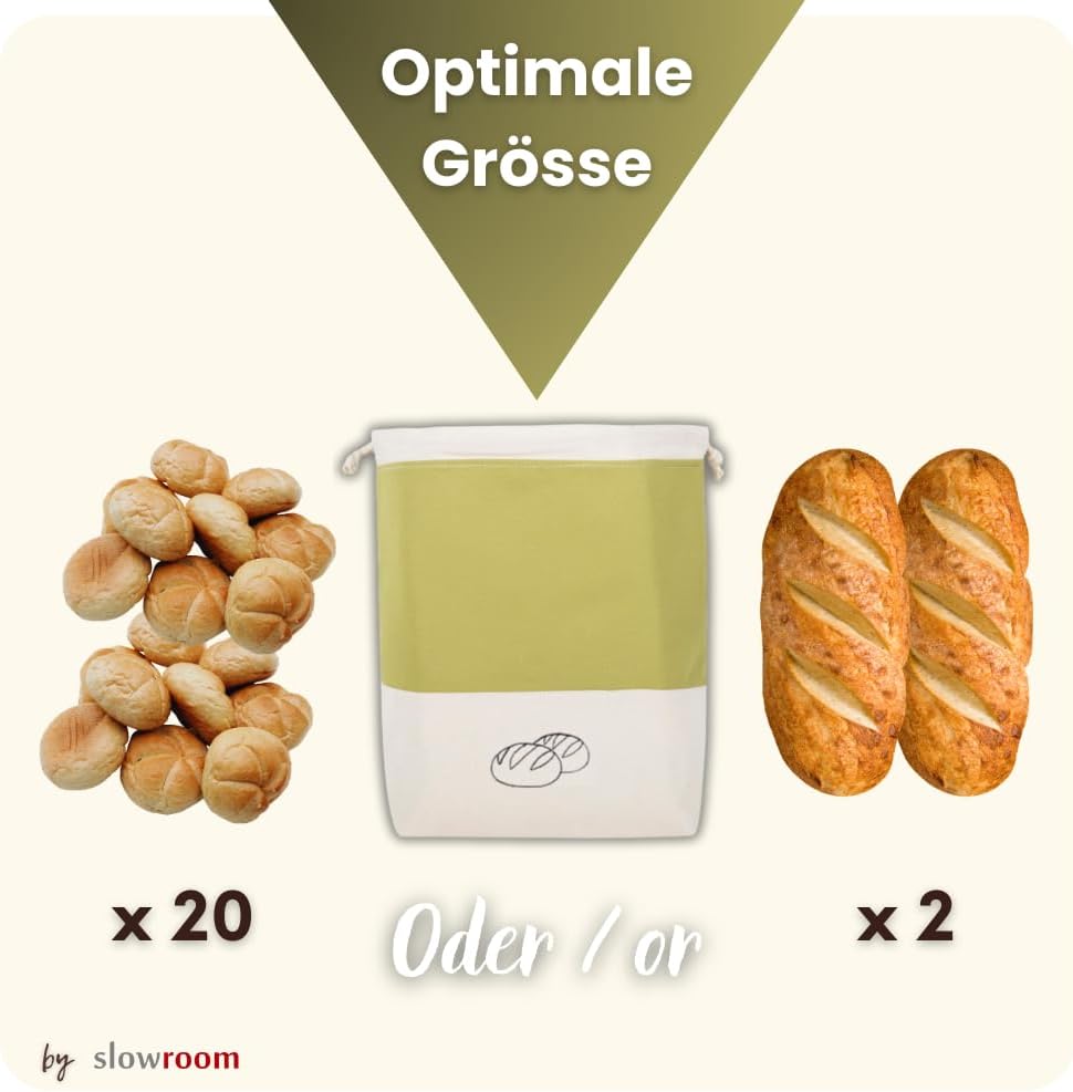 3-in-1 Brotbeutel, 3 in 1 Olive