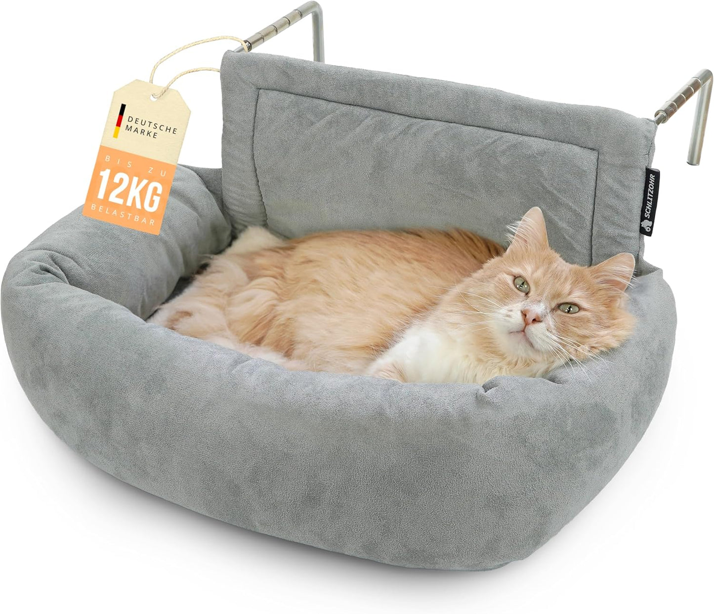 Heizungsliege für Katzen "Murphy", Grau