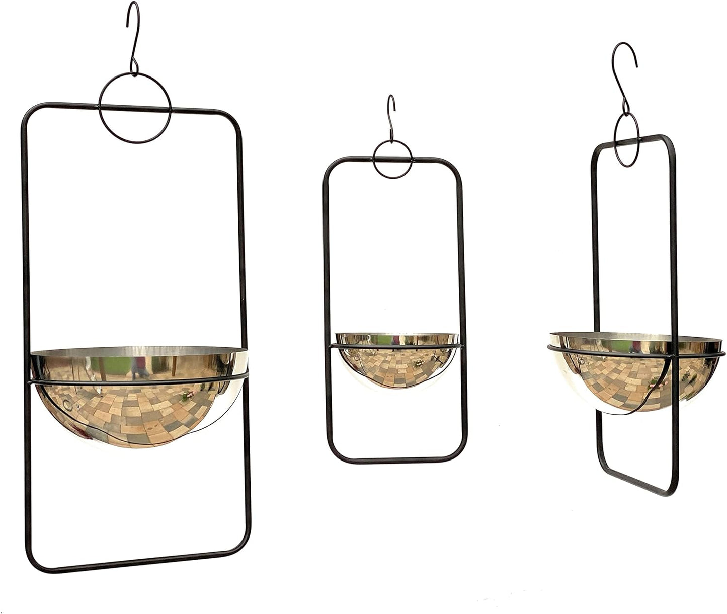 3-teiliges Blumenampel-Set mit Topfhalterung 96083