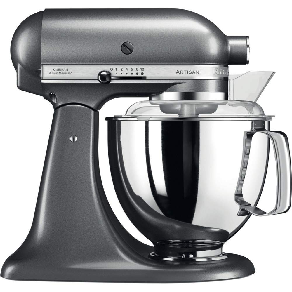 Artisan KSM175 Küchenmaschine mit Zubehör, 4,8 Liter Medaillon Silber