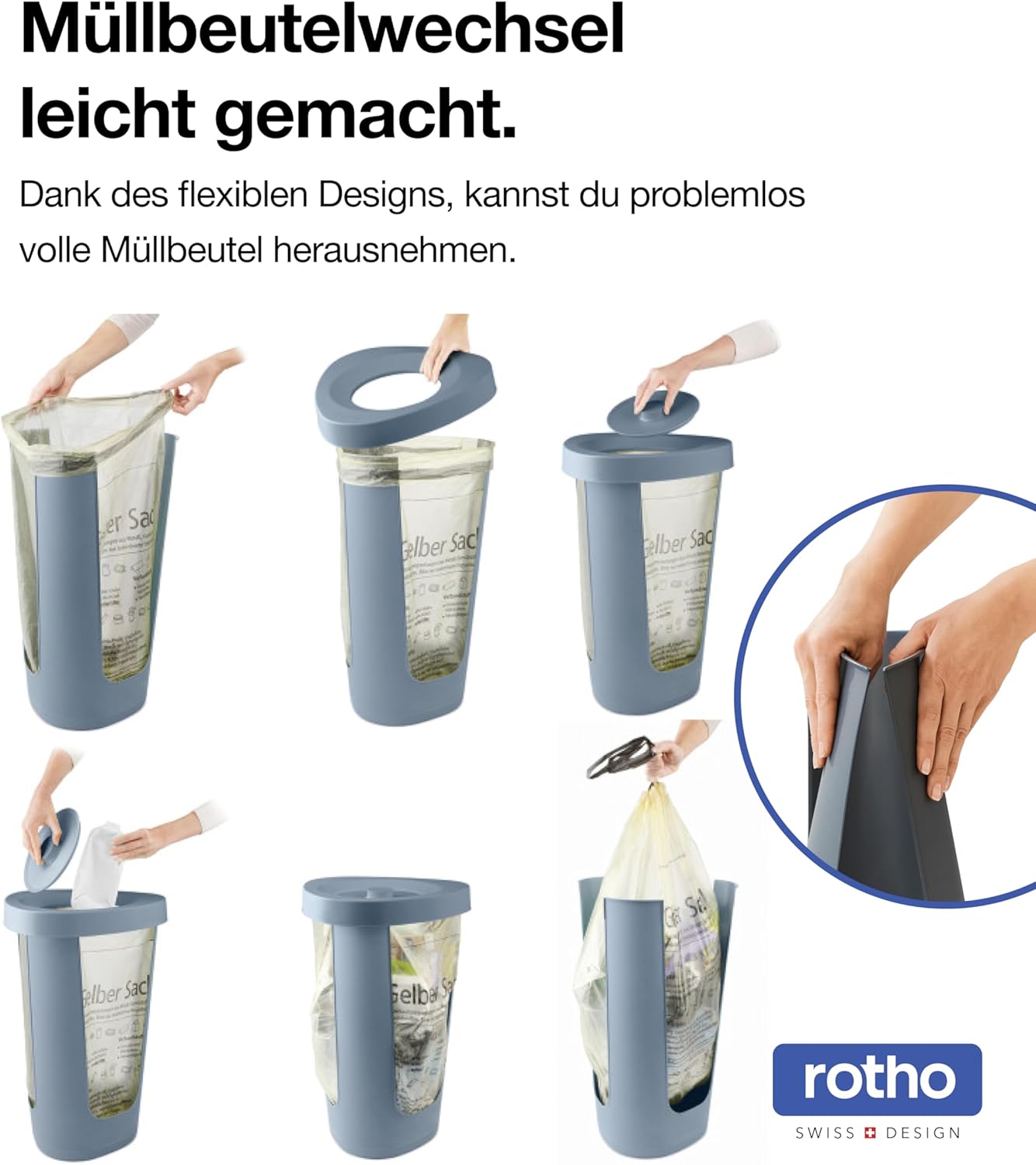 Fabu Müllsackständer, 1 x Müllsackständer Blau