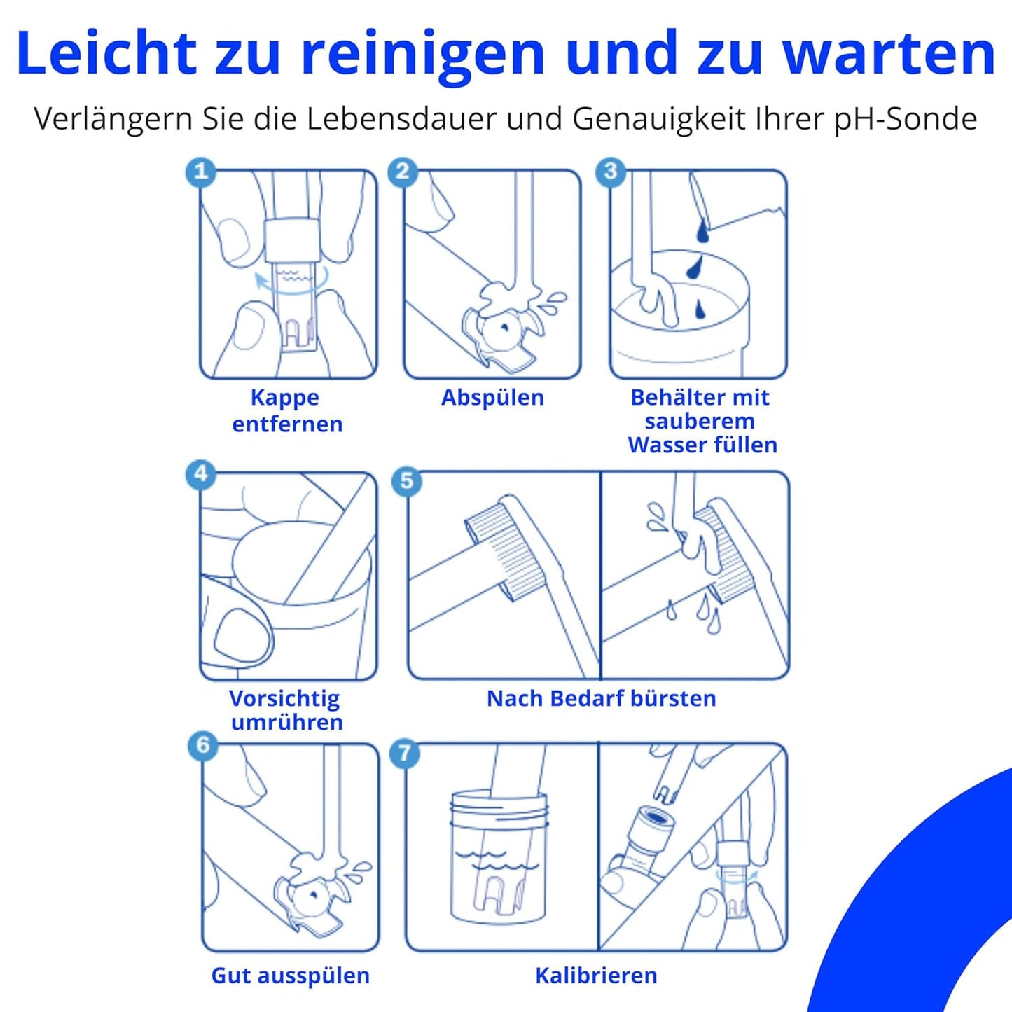 pH-Sonde für Wasser, pH-Sonde (Lösungen)