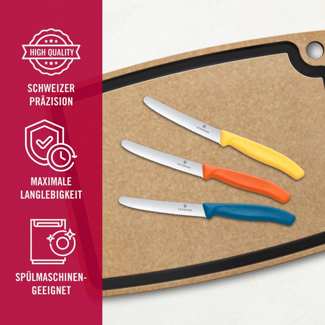 6er-Set Frühstücks- und Brötchenmesser, 6er Set Mehrfarbig 6er Set