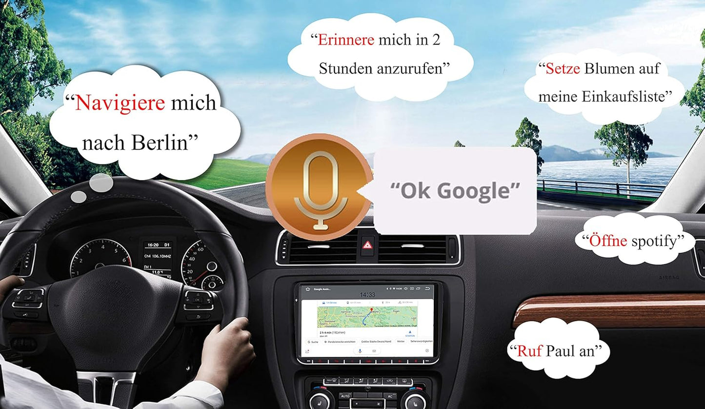 Android 13 Autoradio mit Navi und 9" IPS Touchscreen, AV9V2-Ultra