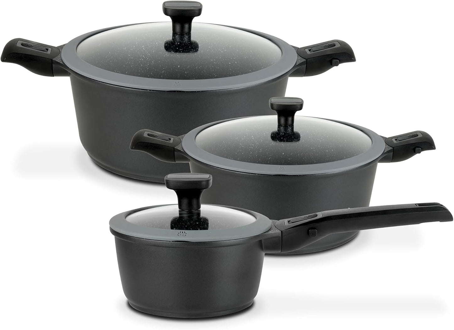 3-teiliges Kochtopf-Set Easy Click, 3-teilig, Kochtopf-Set