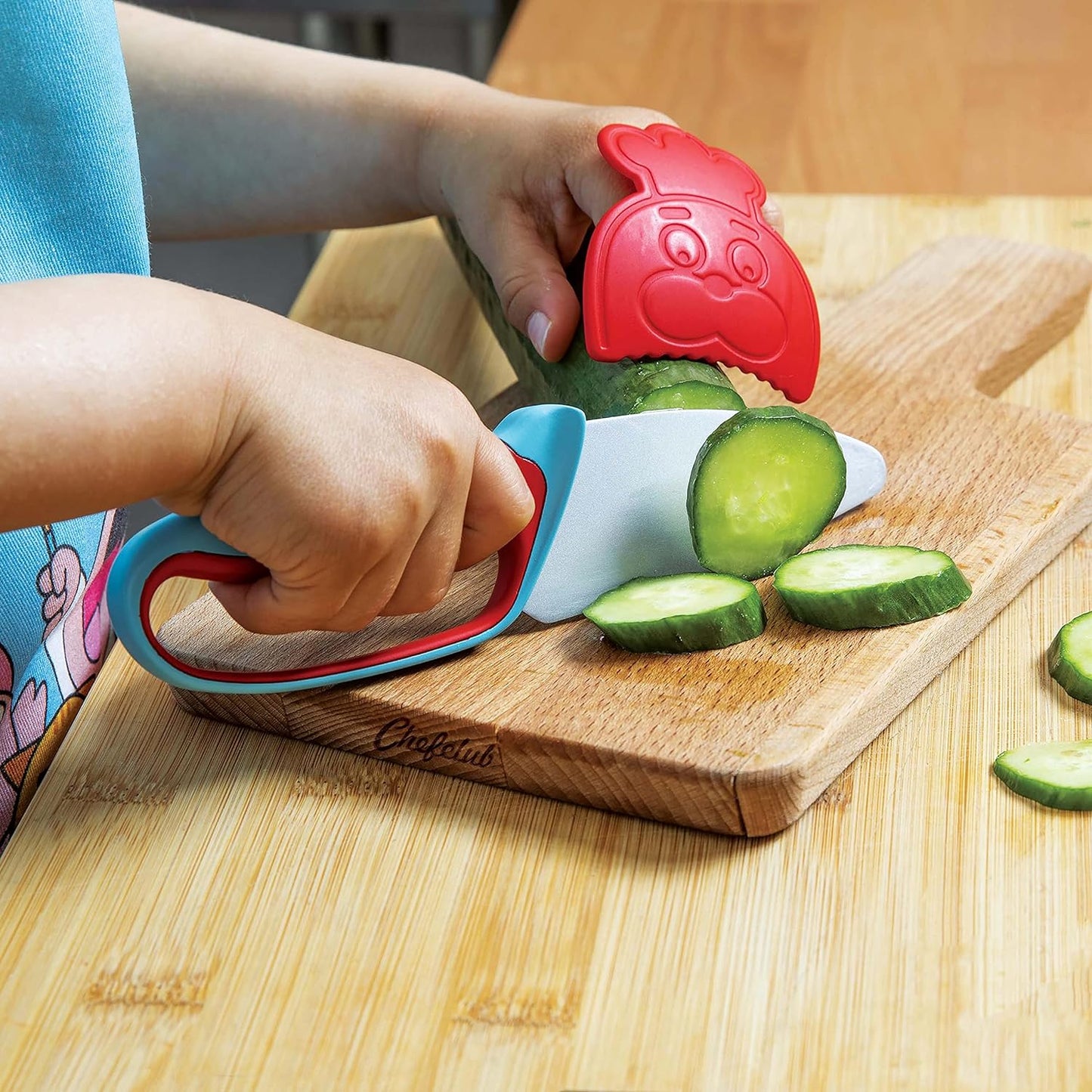 Messer für Kinder, Blau und Rot
