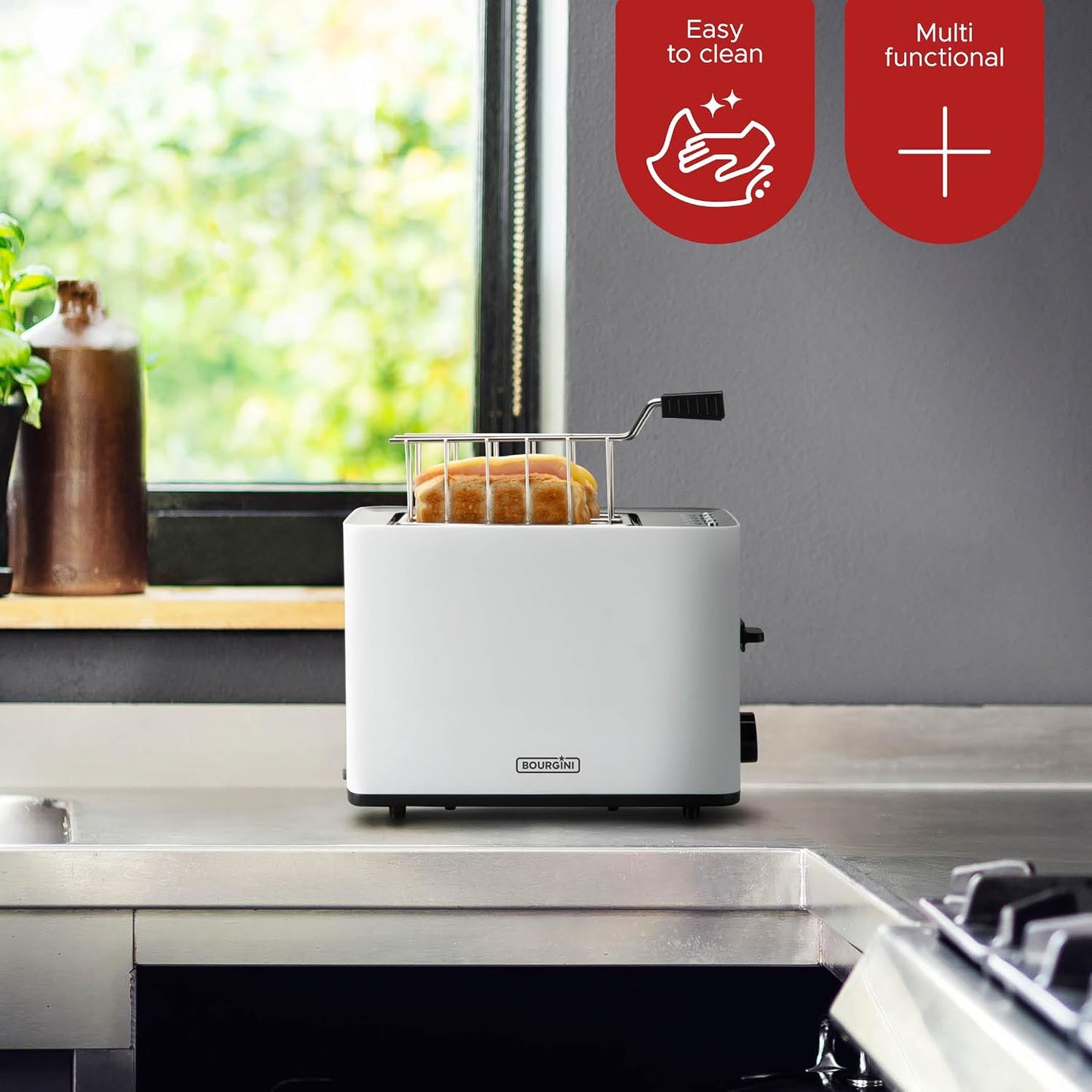 Sandwich-Toaster mit Bagel-Funktion