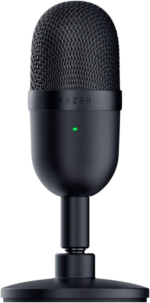 USB Kondensatormikrofon für Streaming und Gaming, Schwarz Seiren Mini