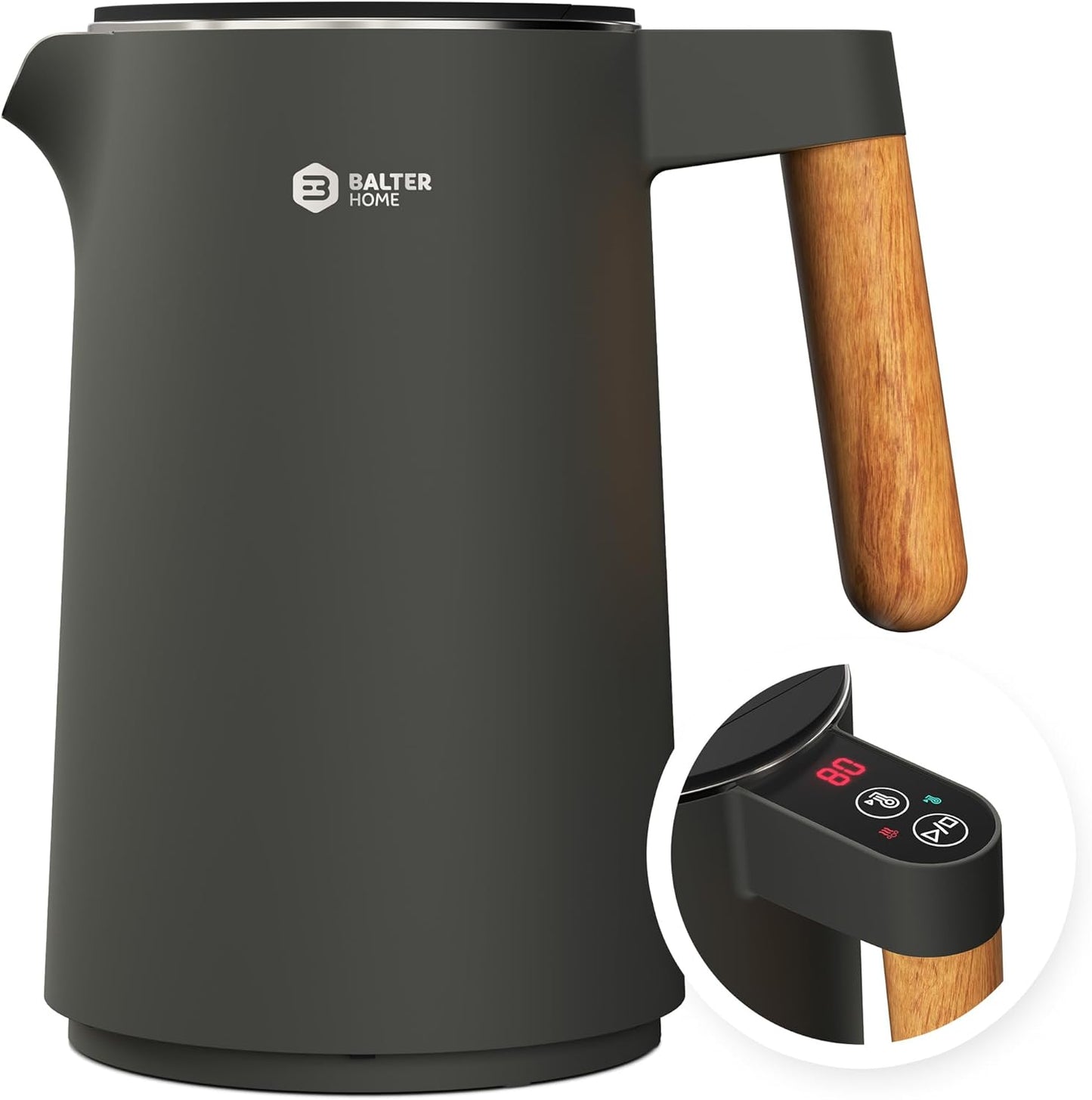 Wasserkocher mit Temperatureinstellung