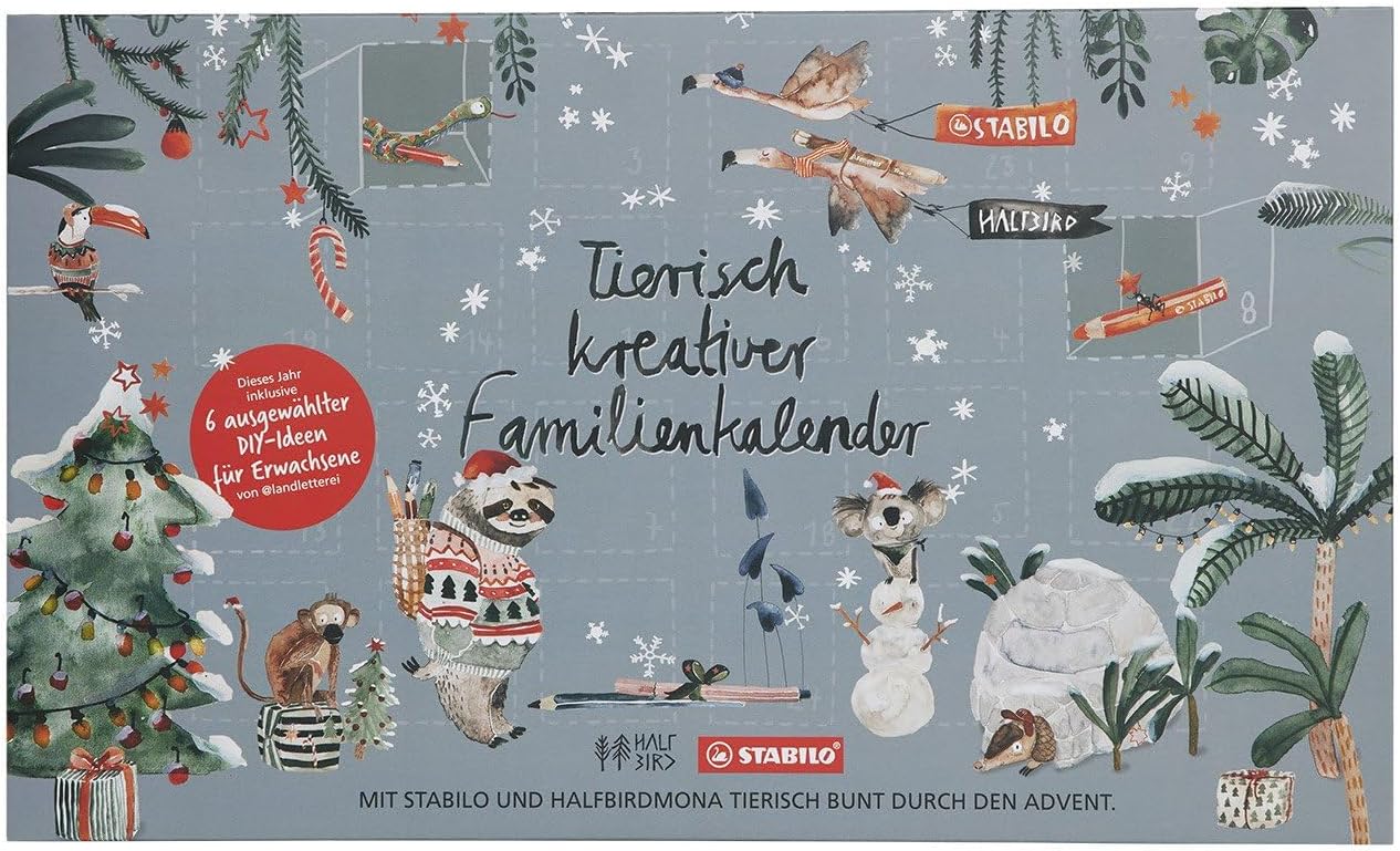 Adventskalender mit über 50 Kreativ-Produkten