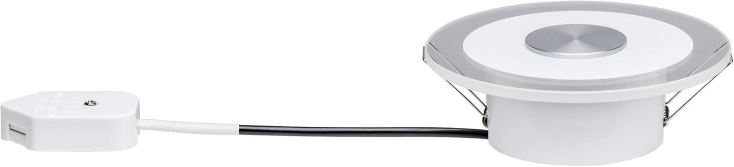 LED Einbauleuchte Premium Whirl (3 Stück), dimmbar Ø 120mm Alu Gedreht, Satin