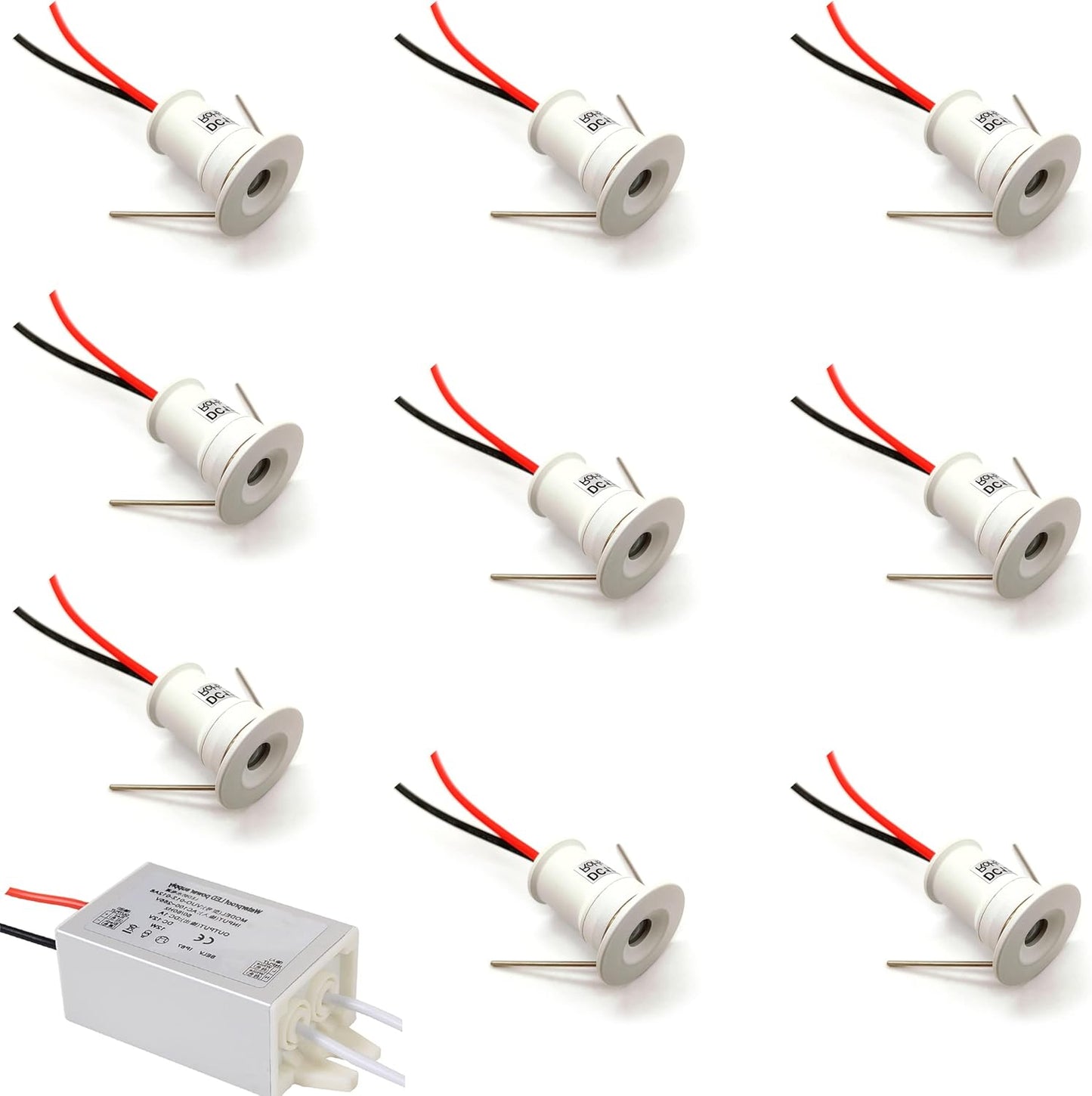 9er Set LED Einbaustrahler für Küche, Warm Weiss