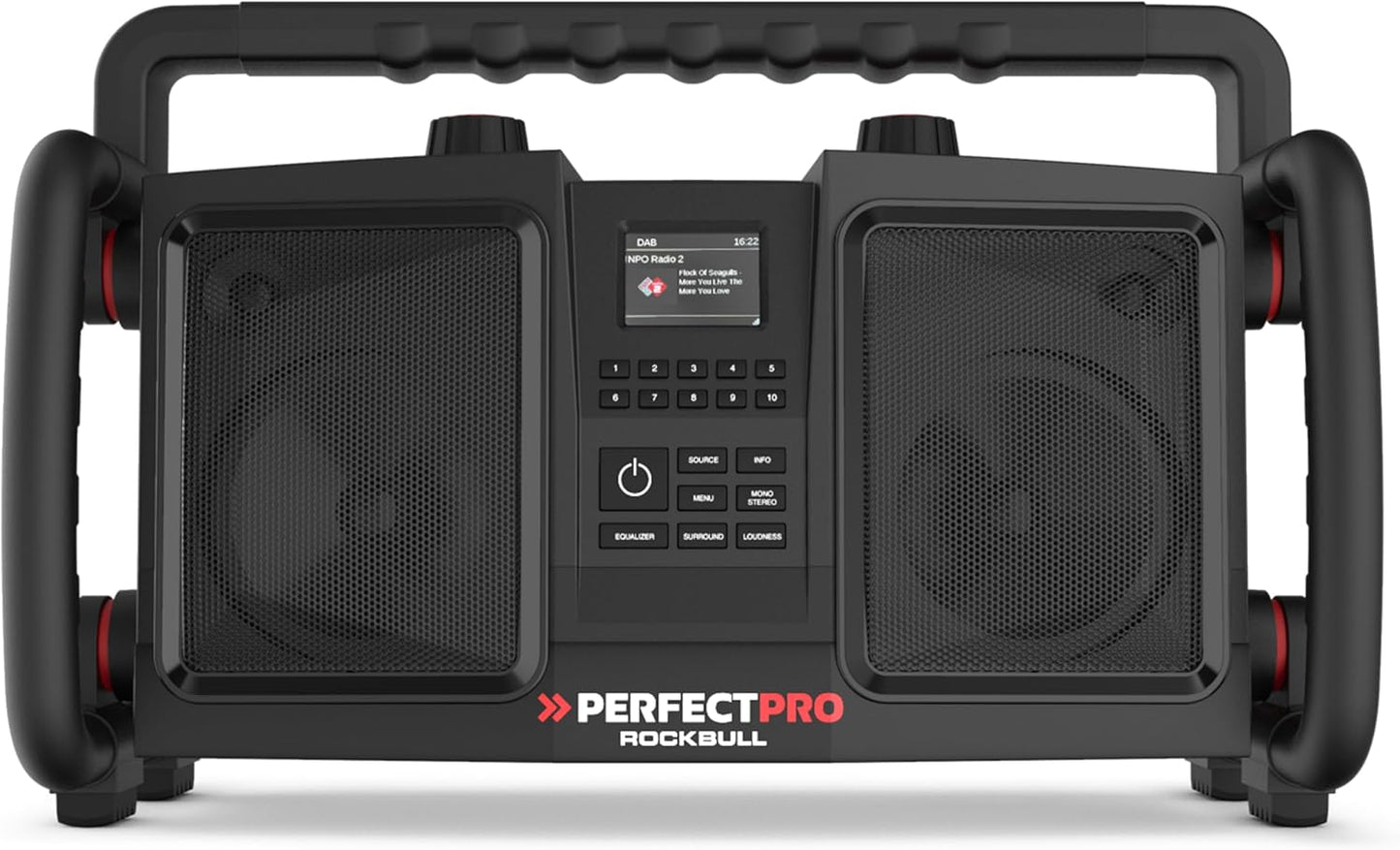 Baustellenradio Rockbull mit DAB+ und Bluetooth
