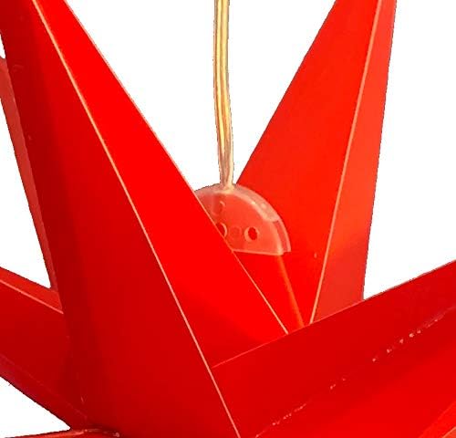 LED Weihnachtsstern 3D mit Timer, Rot